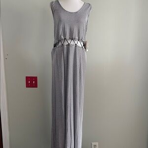 Rebellious one cut out maxi dress XL NWT